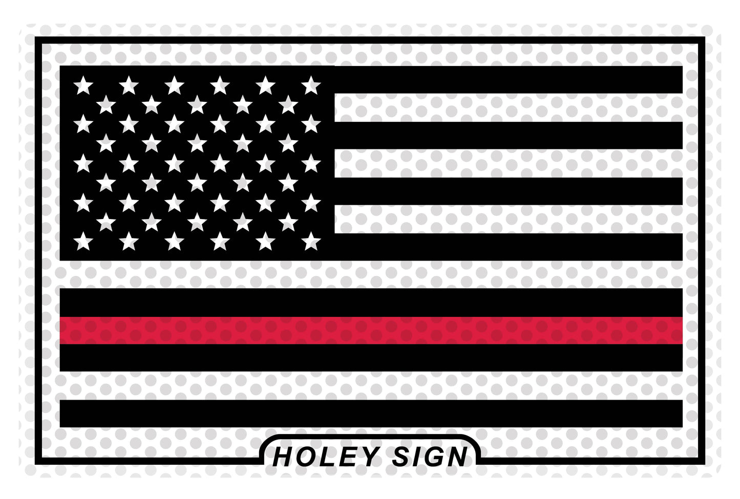 American Flag Fire Decal