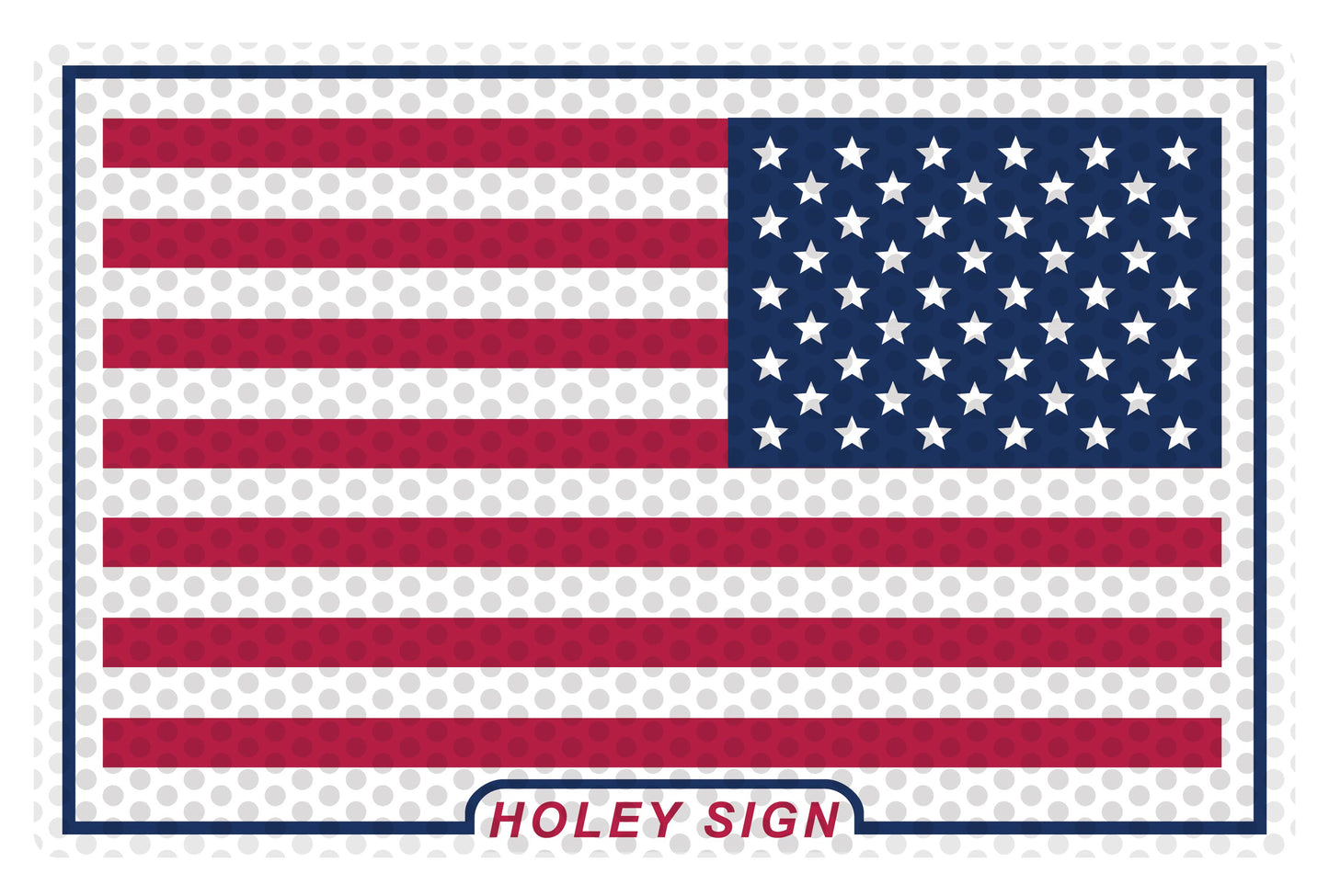 American Flag Reverse Decal