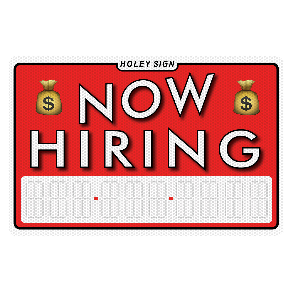 Now Hiring - Number - Money Bag