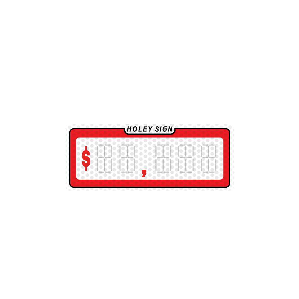 For Sale Amount Decal