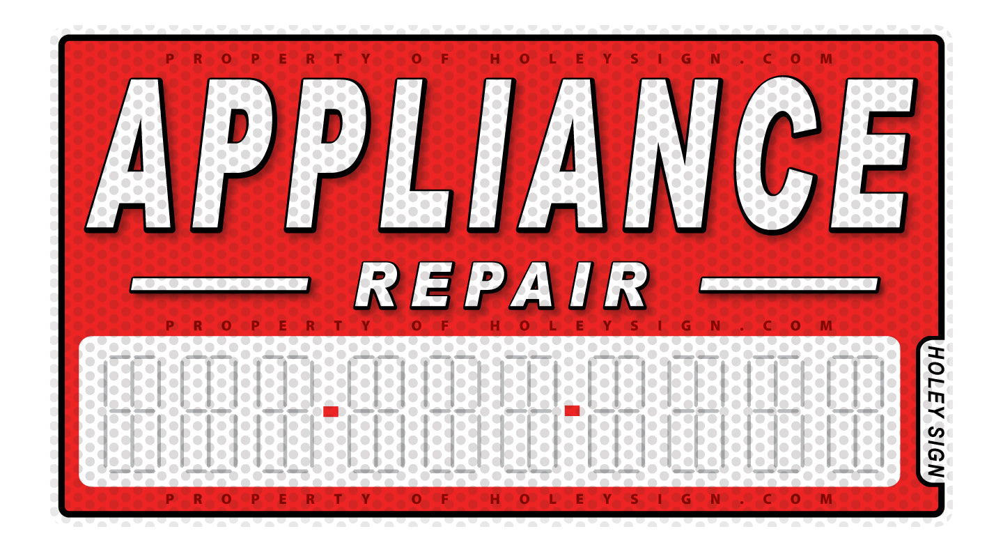 Appliance Repair Decal