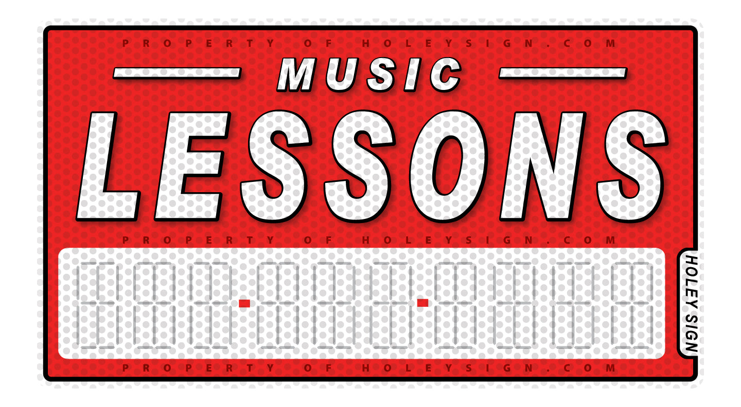 Music Lessons Decal