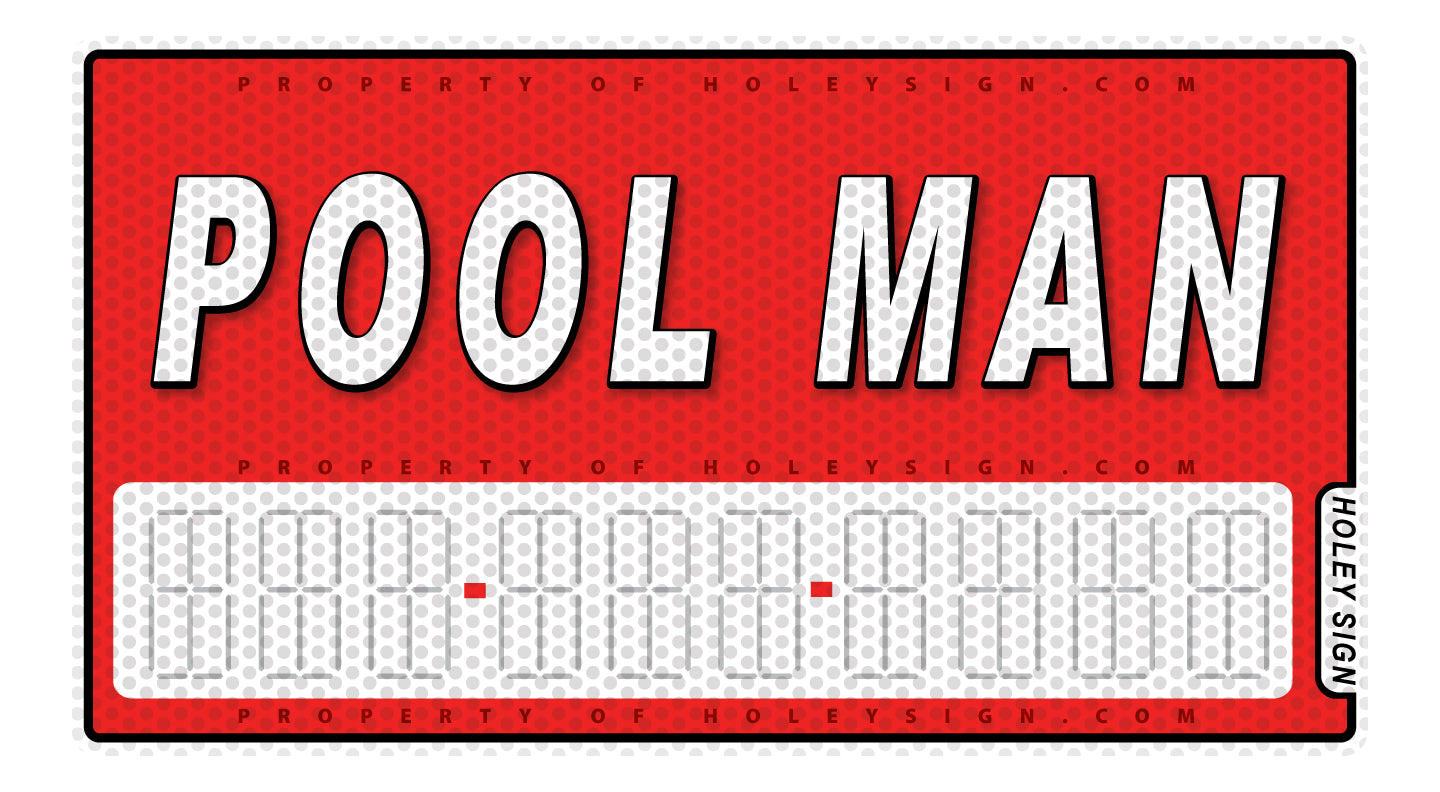 Pool Man Decal