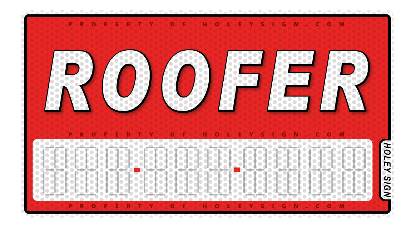Roofer Decal