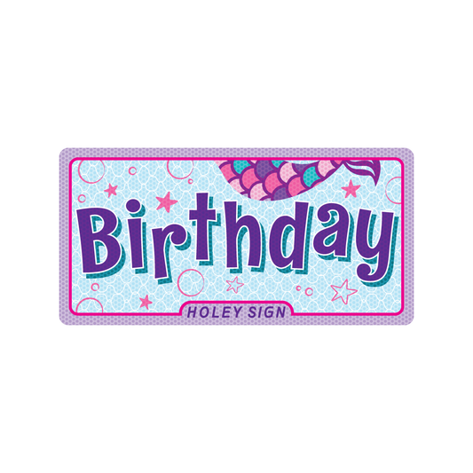 Happy Birthday Mermaid - 6pc Package