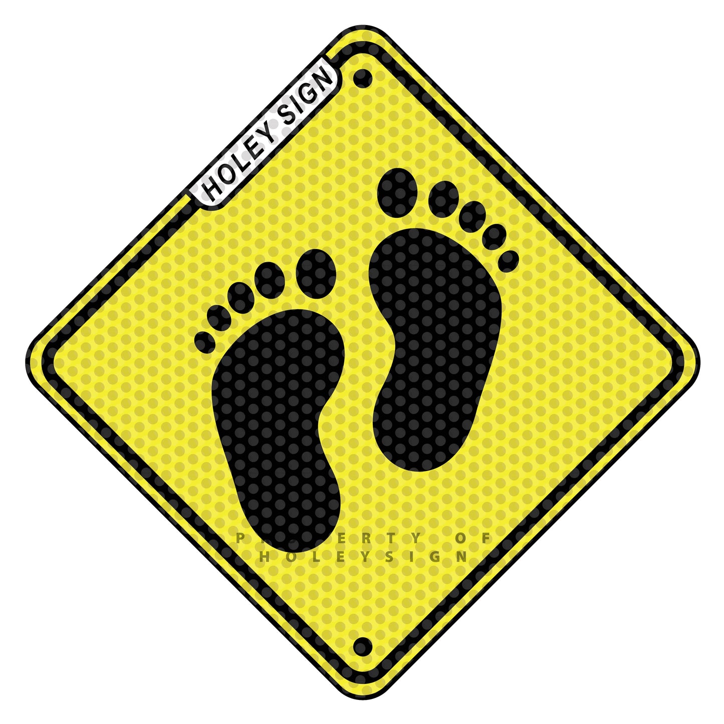 Baby Foot Prints on Board Decal