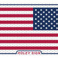 American Flag Reverse Decal