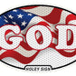 America God Flag Decal