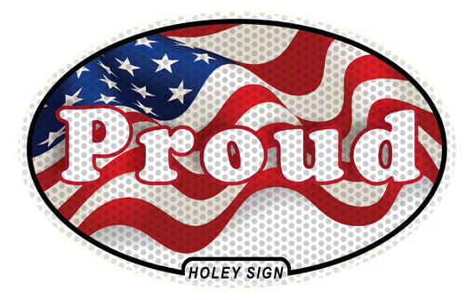 America Proud Flag Decal