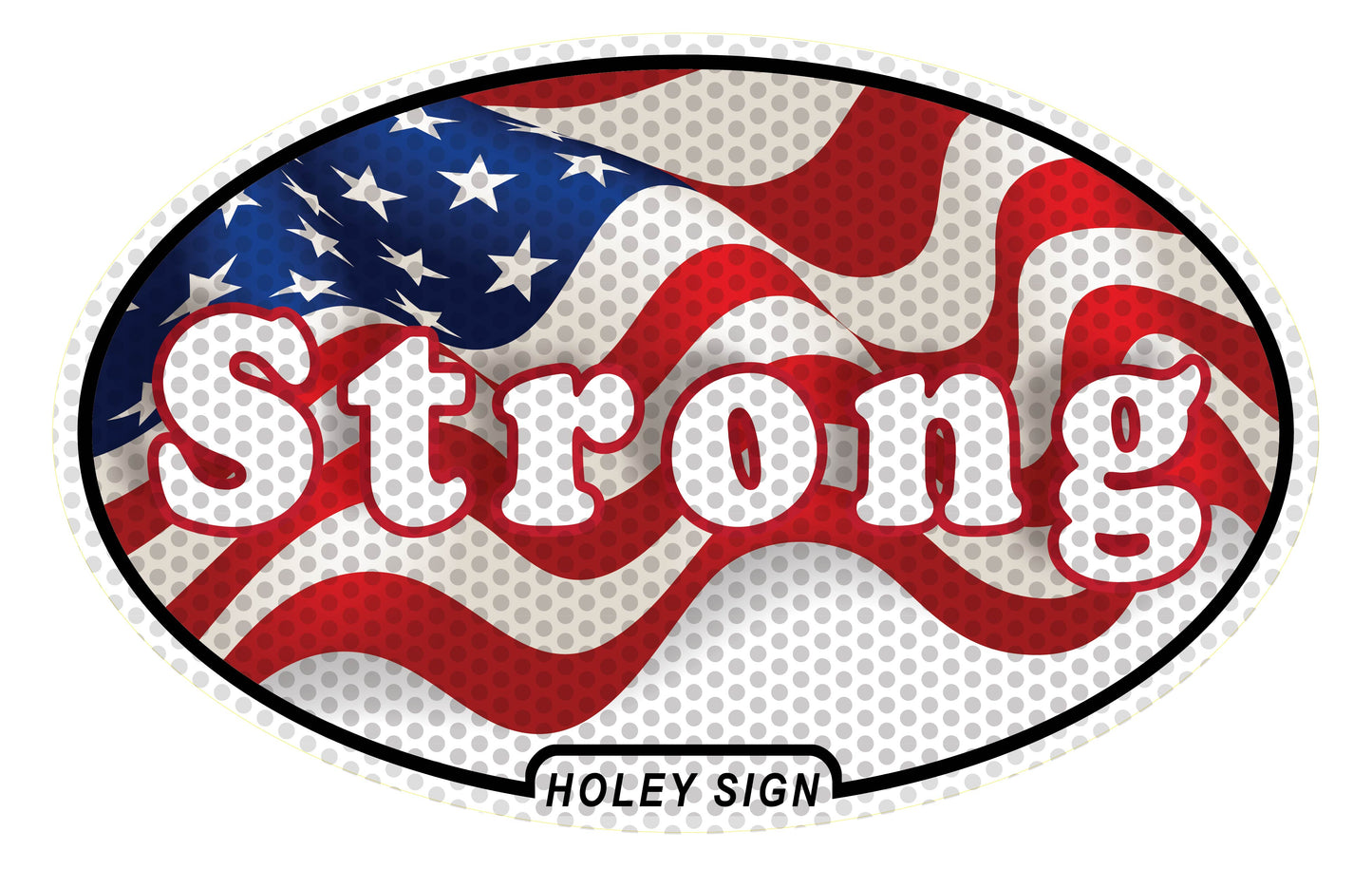 America Strong Flag Decal