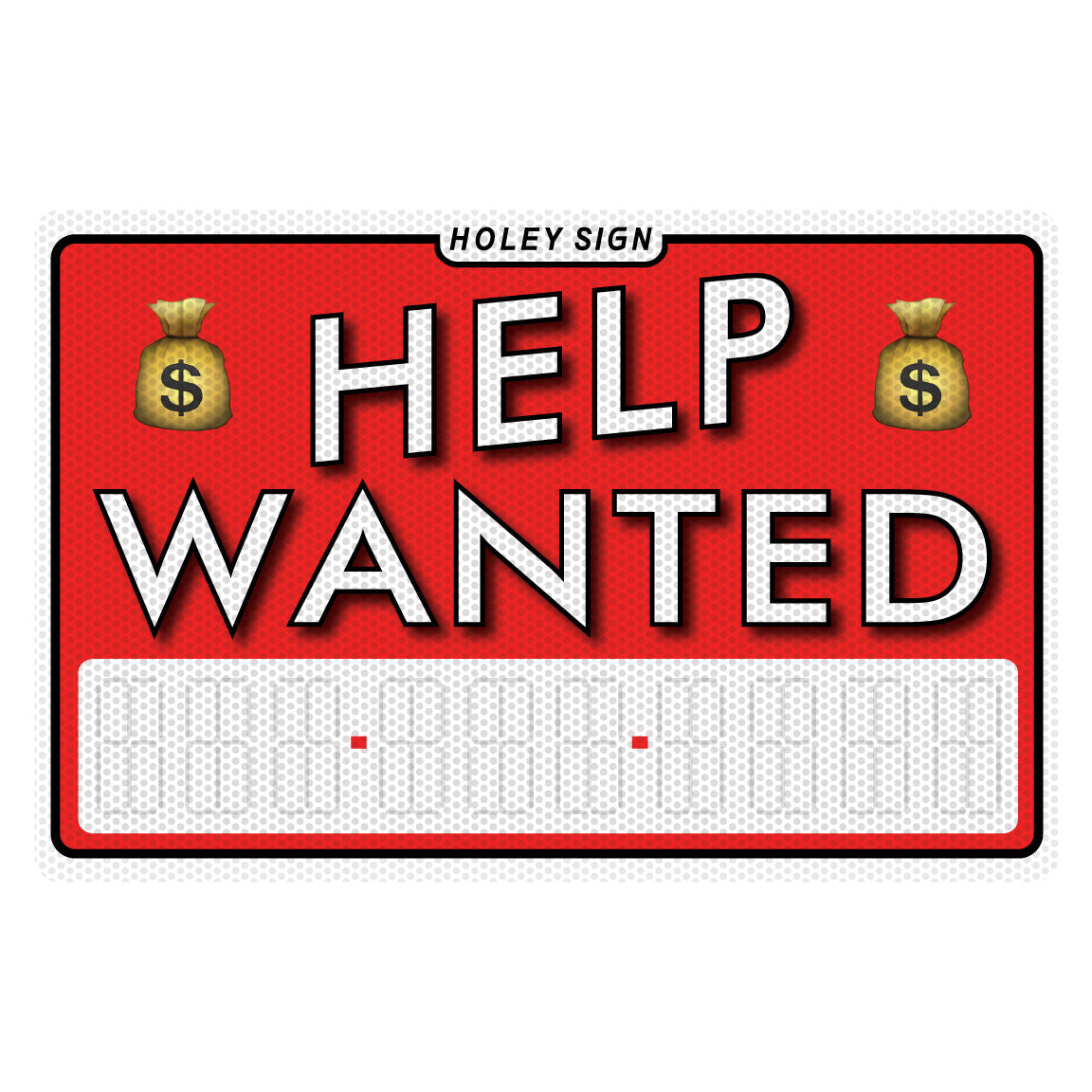 Help Wanted - Number  - Money Bag