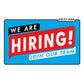 We Are Hiring - Blue