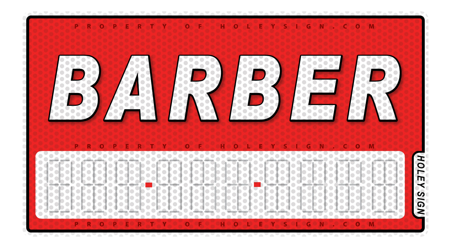 Barber Decal