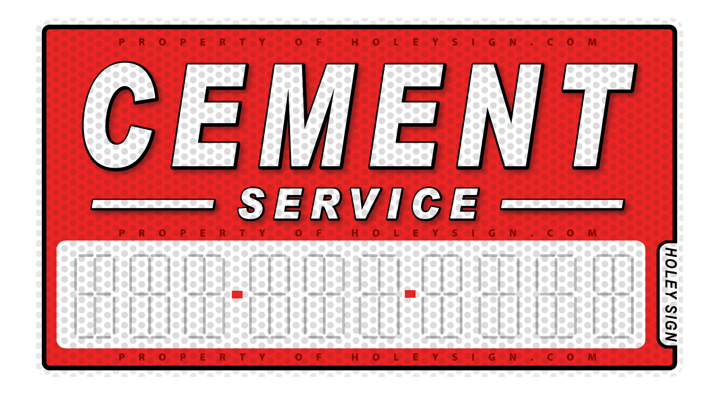 Cement Service Decal