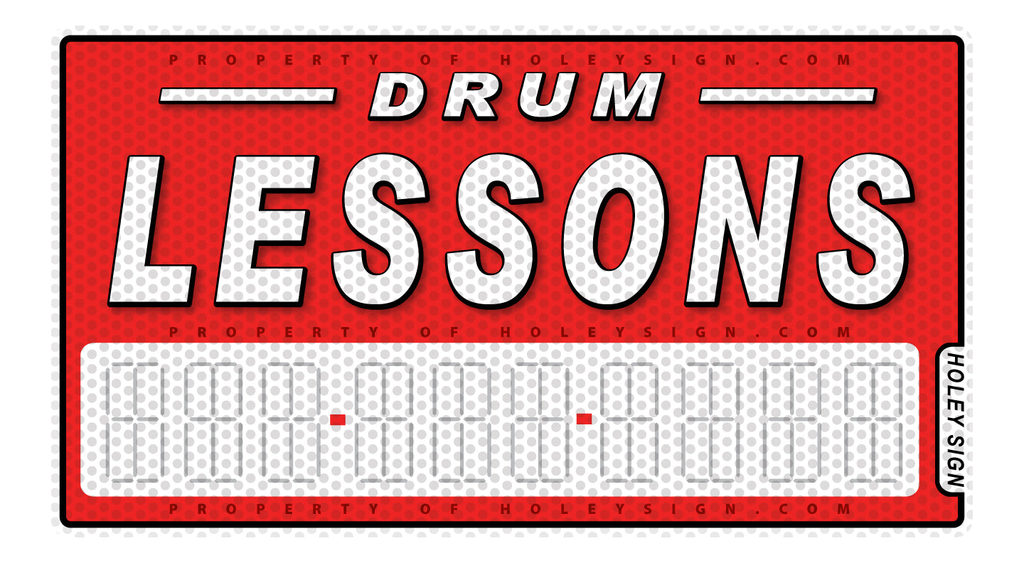 Drum Lessons Decal