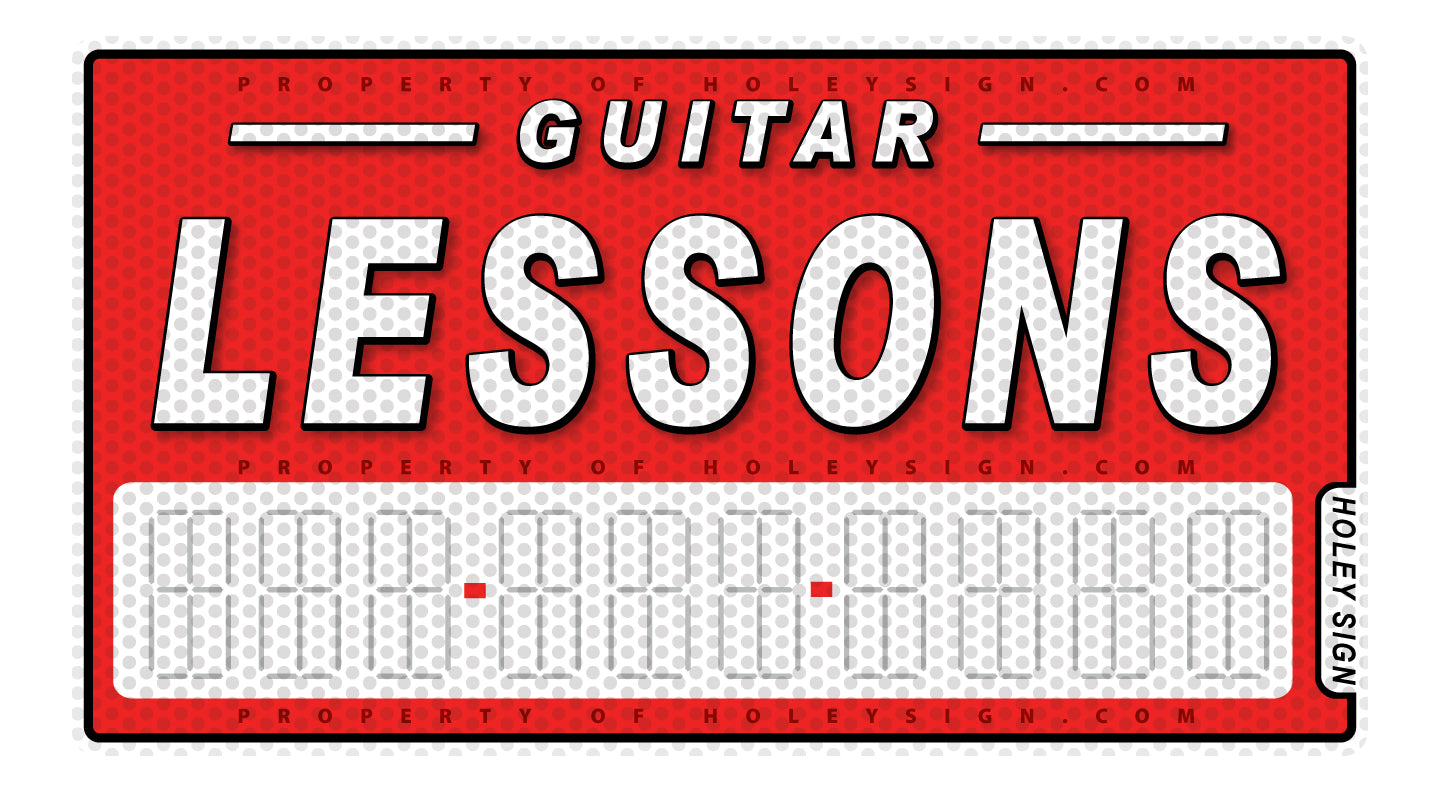 Guitar Lessons Decal