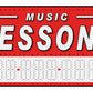 Music Lessons Decal