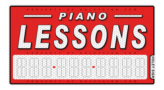 Piano Lessons Decal