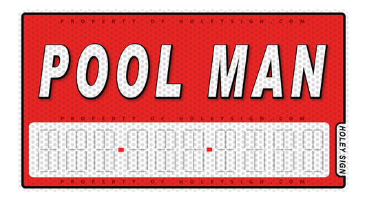 Pool Man Decal