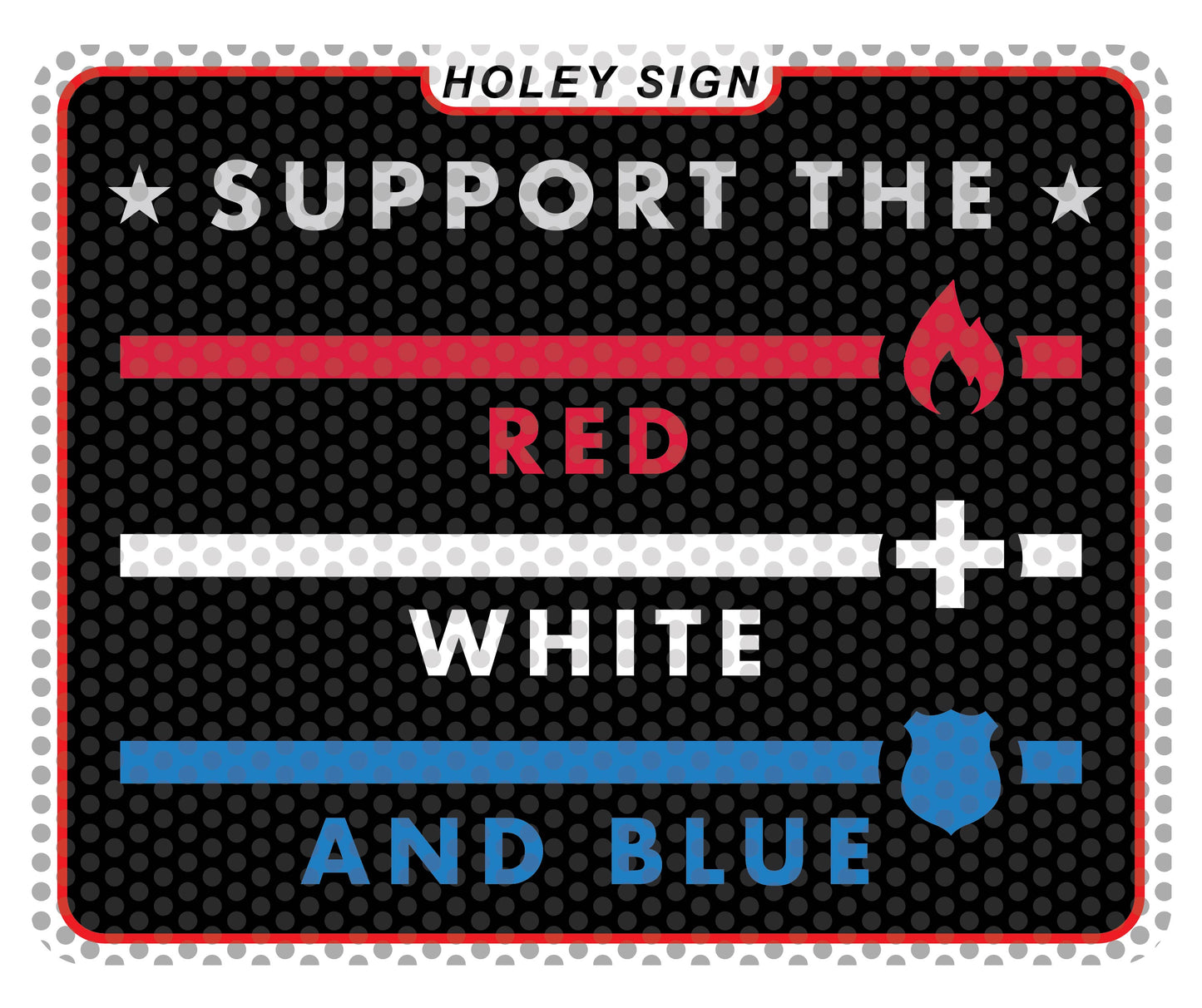 Support The Red White Blue Decal