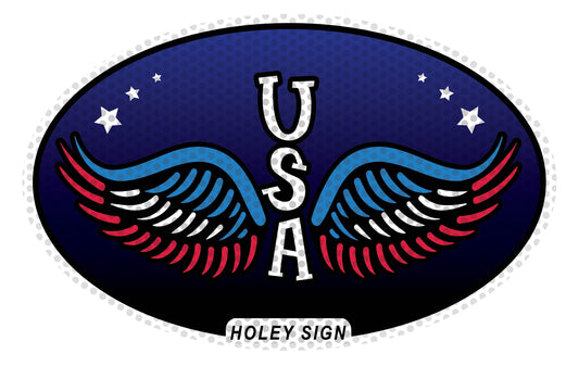 USA Wings Decal