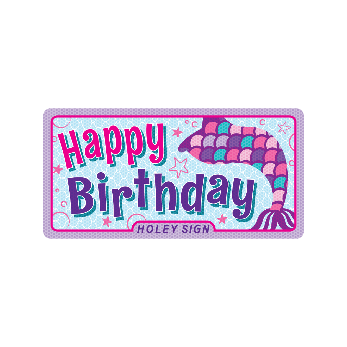 Happy Birthday Mermaid - 4pc Package