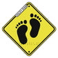 Baby Foot Prints on Board Decal
