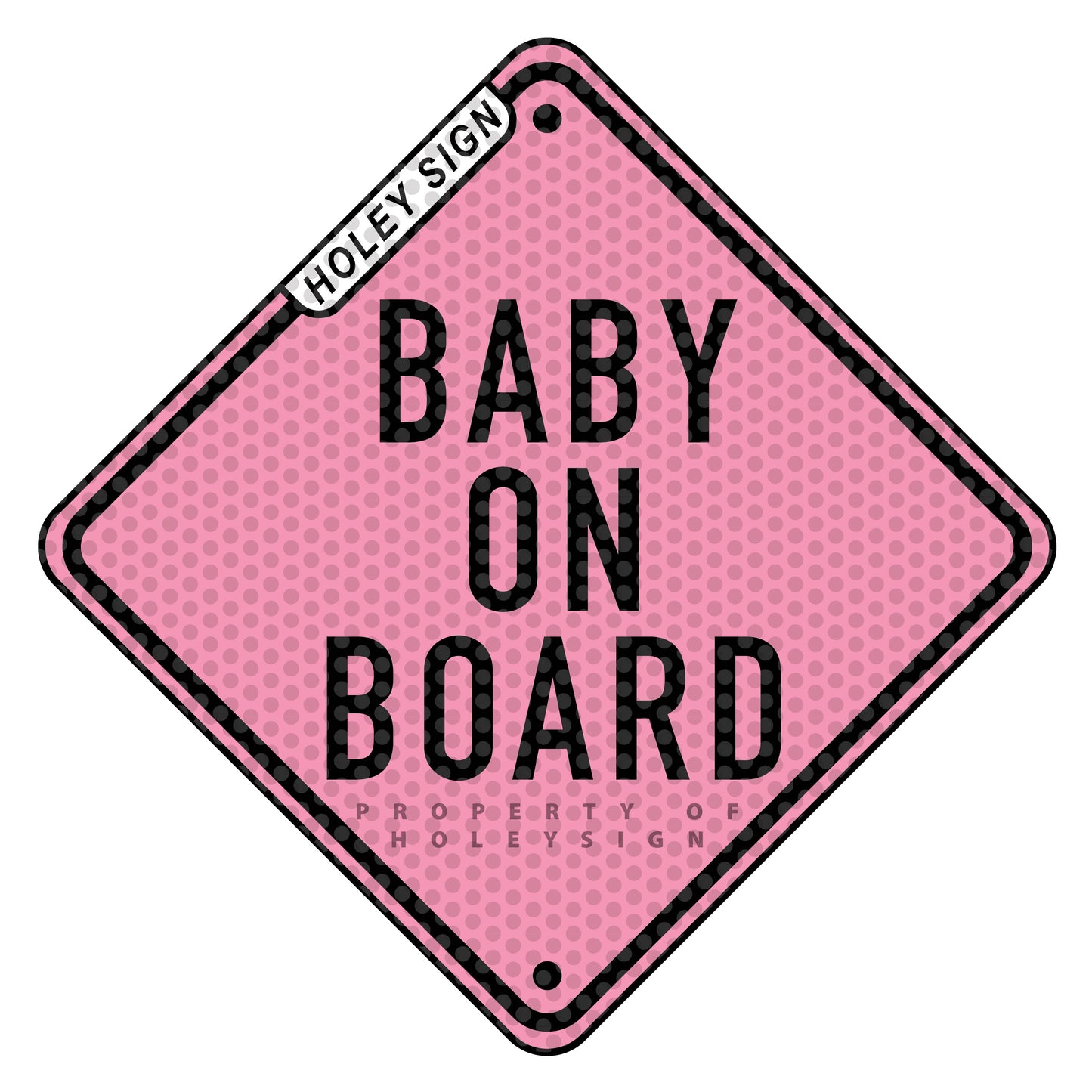 Baby on Board Pink Decal