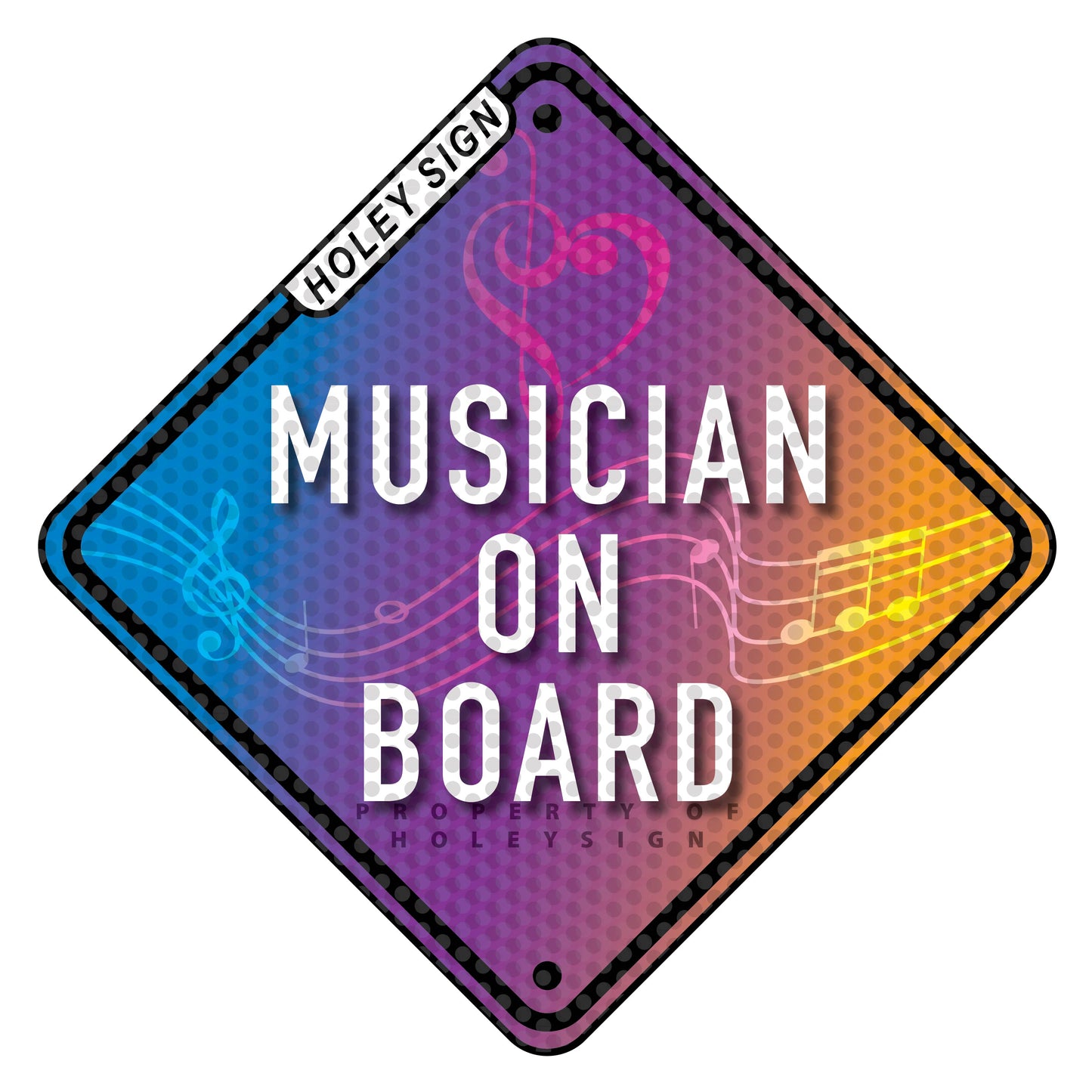 Musician On Board Decal